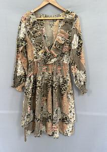 Robe d'été à manches volantes Western Long One Piece for Women Strapless Gentle Floral Beach fashion dress summer wear - Product Image 2