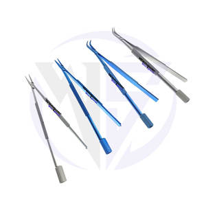 Porte-lames et brise-lames professionnels en titane et acier pour instruments ophtalmiques droits et courbes en chirurgie oculaire - Product Image 2