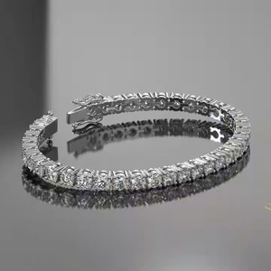 Certified Lab Grown Diamond <b>Tennis</b> Bracelet for Women & Men 14K Solid Gold Moissanite Bracelet & Bangle - Product Image 2