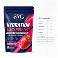 OEMHydration Elektrolyten Gummies Hydratatie Elektrolyten Gummies met Magnesium en Kalium voor Snel Sportief Herstel en Dagelijks Gebruik