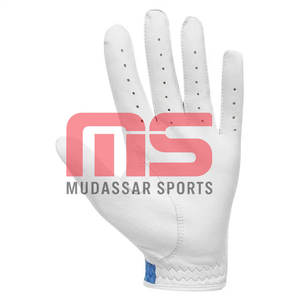 Guantes de Golf Profesionales para Todo Clima con Palma de Cuero Genuino y Parte Superior de Malla Transpirable para Lluvia y Uso Profesional - Product Image 3