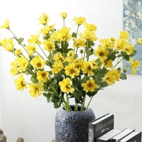Primula fleur marguerite Bellis soie artificielle perennis marguerite fausse fleur pour la décoration de la maison fleurs artificielles pour l'extérieur