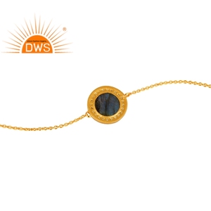 สร้อยข้อมืออัญมณี CZ และ labradorite ทำจากเงินแท้ผลิตตามสั่ง - Product Image 3