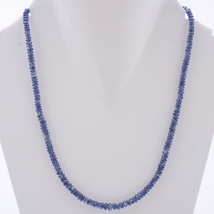 Hilo de cuentas de piedras preciosas naturales de alta calidad con corte Rondelle facetado para proyectos de artesanía de joyería y joyería de moda - Product Image 1