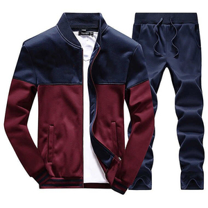 Ensemble de jogging vierge pour hommes, survêtement, survêtement à fermeture éclair avec logo personnalisé, survêtement de survêtement pour hommes, survêtement de survêtement de marque privée personnalisé - Product Image 2