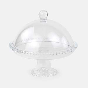 Elegante Soporte de Cristal para Tartas con Cúpula para Presentación en Pastelerías, que Ofrece un Atractivo Visual Profesional y Premium - Product Image 1
