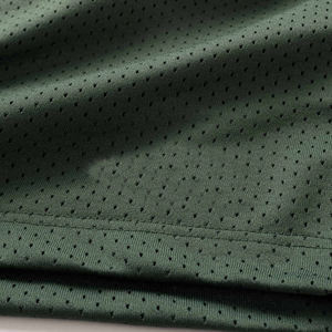 Pantalones cortos de baloncesto verdes para hombre, tela de malla transpirable, cintura elástica con cordón, logotipo personalizado, ropa deportiva de entrenamiento atlético - Product Image 6