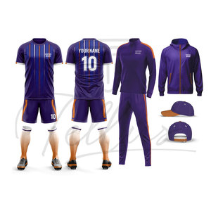 Conjunto de Ropa de Fútbol para Adultos con los Últimos Diseños del Equipo, Uniformes de Fútbol Personalizados, Más Vendidos, de Alta Calidad, Poliéster/Algodón Ligero - Product Image 1