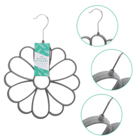 Nouvel arrivage de cintres en velours gris clair pour hijab organisateur écharpe fleur écharpe pour affichage en magasin