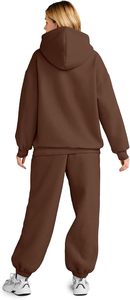 Survêtement d'hiver durable et élégant à capuche de couleur unie pour hommes pour le fitness à la mode et les vêtements de tous les jours - Product Image 5