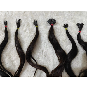 Extensiones de cabello I Tip en cabello humano Remy de grado profesional diseñado para uso a largo plazo con movimiento natural y estilo térmico - Product Image 1