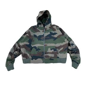 Custom <b>Vintage</b> Print Camouflage Men'S Hoodies 450 Gsm Pullover <b>Sweatshirts</b> Boxy Cotton Graphic Hunting Hoody Camo Hoodie for Men - Product Image 1