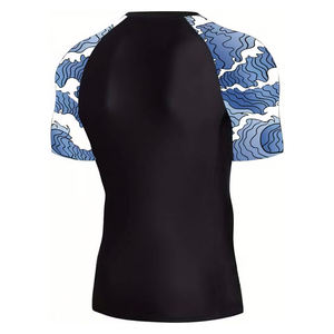 Vêtement de sport de gym Rash Guard avec manches imprimées par sublimation Dernier design MMA Fighting Training Wear Rash Guard pour hommes - Product Image 4