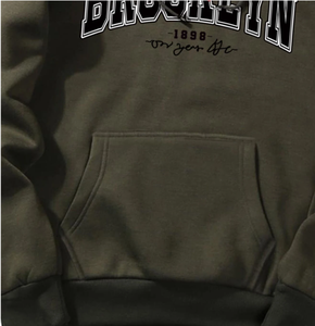 Factory Wholesale Drawstring Korean Puff Printing Streetwear Long Sleeved 100% Cotton <b>Thermal</b> <b>Hoodies</b> for Men's - Product Image 3