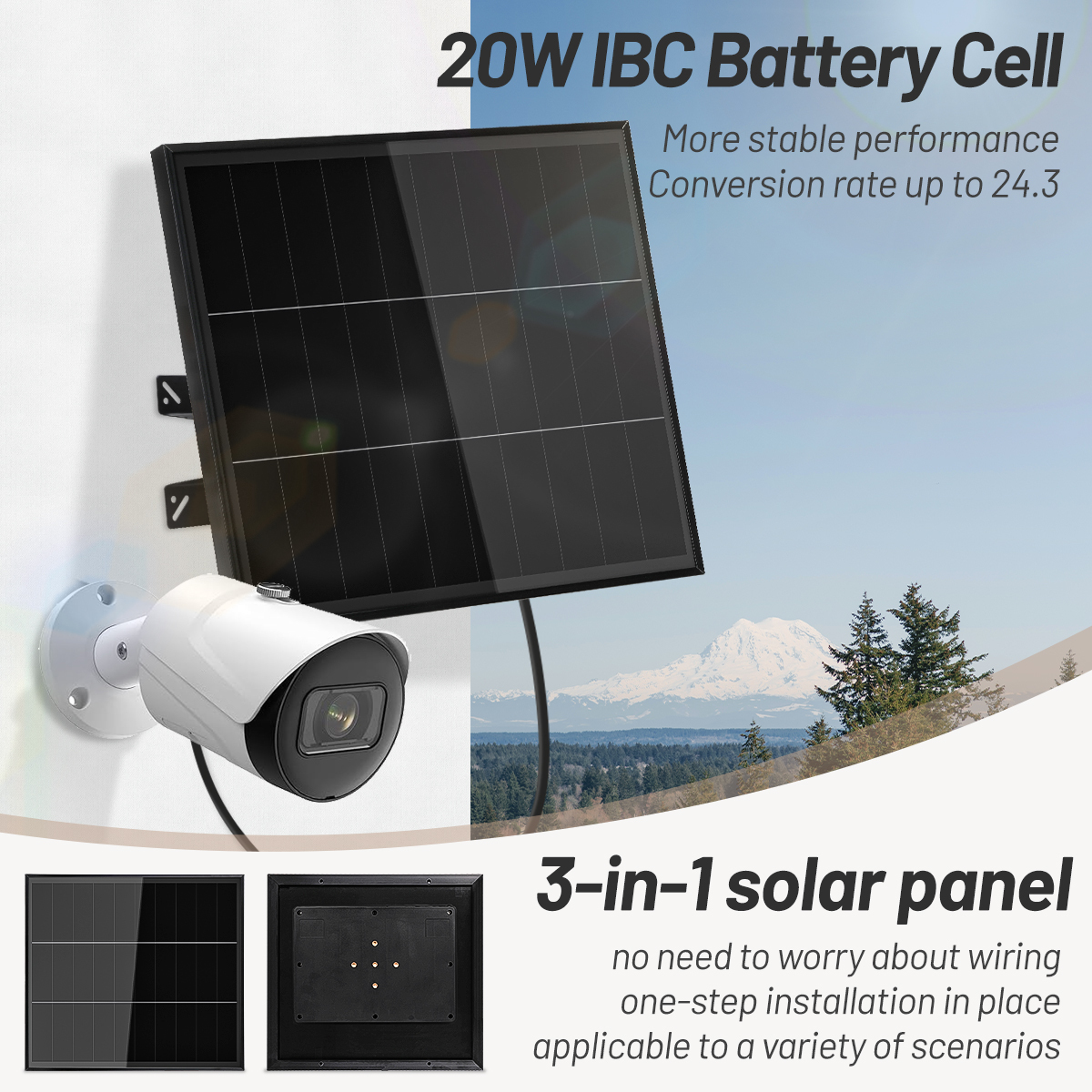 D20-18pro 20W Hybrid <strong>Solar</strong> <strong>Panel</strong> with Battery <strong>12V</strong> System Kit Built in Li-Ion Battery MPPT Output <strong>12V</strong> 5A OEM ODM Factory