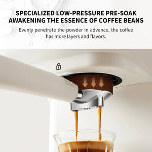 Machine à café expresso italienne 220V en acier inoxydable semi-automatique avec système d'eau chaude et prise US/EU pour hôtels - Product Image 2