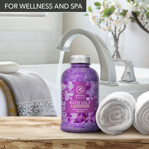 Aromatika Sal Marina Natural de Lavanda 600g para Baño Corporal con Aceite Esencial Relajante para el Cuidado de la Piel - Product Image 2