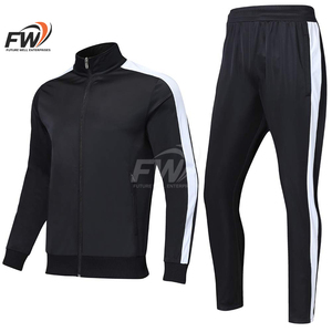 Ensemble de survêtement décontracté d'hiver personnalisé, coupe-vent, jogging, 2 pièces, gym, fitness, coupe-vent, sweat-shirt, taille plus, vestes pour hommes - Product Image 1