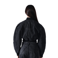 Jean en denim délavé à l'acide pour femme, coupe droite, double épaisseur, brodé, vintage, de haute qualité, pour l'hiver