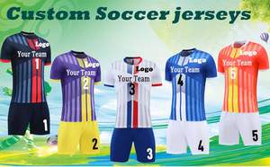 Camiseta de fútbol personalizada para niños, kits de uniformes de fútbol para hombres y mujeres con nombre, número de logotipo del equipo - Product Image 6