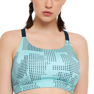 Sujetador deportivo cómodo para todo el día con tela elástica y soporte seguro para entrenamiento y ejercicio - Product Image 1