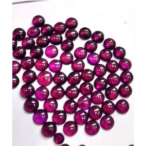 โรโดไลต์โกเมน rhodolite สีชมพูธรรมชาติ6x4มม. ลูกแพร์รูปไข่5 6 7มม. cabochons กลม1990 CTS มากไอรอค $111.44 - Product Image 5