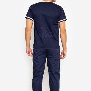 Combinaisons médicales de haute qualité 100% coton légères, logo personnalisé, ensemble de pantalons de survêtement, séchage rapide, respirant, tissu tricoté élégant - Product Image 4