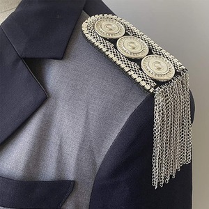 2025 Charreteras personalizadas Rango Hombro Marca Bordado Uniforme Personalizado Insignias para la venta en venta al por mayor - Product Image 4