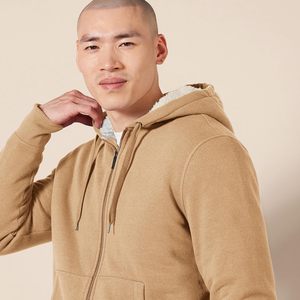 Sweat à capuche unisexe confortable en polaire respirant avec fermeture éclair brodée, veste chaude et durable à fermeture intégrale pour activités hivernales en extérieur - Product Image 6