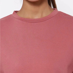 Camiseta Holgada de Algodón Grueso para Mujer, Corte Relajado, Informal, para Uso Diario, Proveedor Mayorista de Marca Privada - Product Image 6