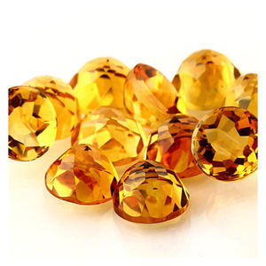 Piedra preciosa de alta calidad 10x14mm forma de corte Octágono lupa piedra preciosa de grado citrino limpio stock listo al por mayor - Product Image 2