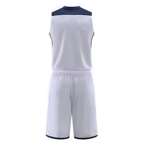 Maillots et shorts de sport de basketball unisexes personnalisés 100% polyester, ensembles de tailles plus grandes, respirants, logo personnalisé, haut de basketball - Product Image 3