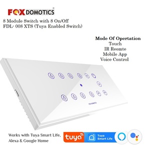 Tuya thiết bị nhà thông minh cảm ứng điện dung điều khiển công tắc từ xa kính cường lực kiểm soát ứng dụng hộ gia đình khách sạn kiểm soát ánh sáng - Product Image 2