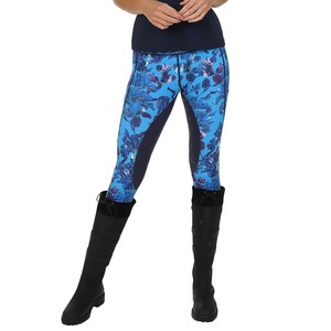 Leggings d'équitation imprimés personnalisés à la mode femmes culottes pantalons vêtements équestres en gros collants imprimés en Silicone - Product Image 1