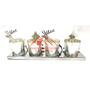 Bougeoir de luxe pour chauffe-plat Bougeoir pour la maison hôtels et restaurants Centres de table Décorations Bougeoirs en aluminium - Product Image 1