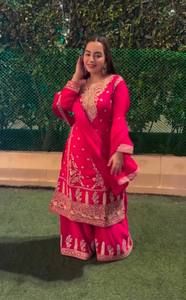 ชุดปาร์ตี้นักออกแบบชั้นนำ-sarara และ dupatta - Product Image 3