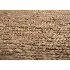 พรมปูพื้นลายเรียบสีเบจและสีน้ำตาล ทำจากปอกระเจาและป่าน รุ่น PKJT-43 สำหรับใช้ในบ้าน ลายแบบนามธรรม - Product Image 3