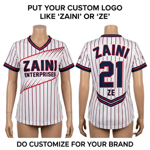 Maillot de baseball unisexe personnalisé 180 GSM 100% polyester, impression par transfert thermique, logo personnalisé, nom, numéro, séchage rapide, respirant - Product Image 1