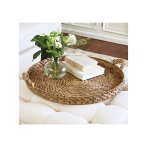 Agregue un toque de naturaleza al comedor, la cocina o el patio con una bandeja para servir de ratán, hecha a mano de ratán natural - Product Image 6