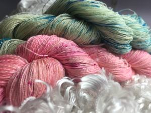 เส้นด้ายไหมดิบหม่อนธรรมชาติสำหรับ100% ถักด้วยมืองานเย็บปักถักร้อยเครื่องประดับศิลปะหัตถกรรมการแสดงออกที่สร้างสรรค์ - Product Image 5