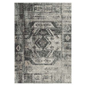 <b>RUGS</b> DEPOT LXDP-0786 Wholesale <b>Charcoal</b> <b>Grey</b> Designer Pattern Digital Printed Machine Washable Chenille Area <b>Rug</b> Non Slip - Product Image 1