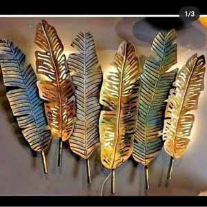 Venta caliente arte de pared de Metal moderno diseño Floral de lujo para sala de estar dormitorio Oficina u Hotel decoración Interior fácil de colgar - Product Image 6