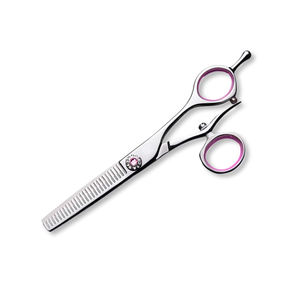 Ciseaux amincissants personnalisés Finition Ciseaux amincissants en acier inoxydable polonais avec anneau réglable - Product Image 6