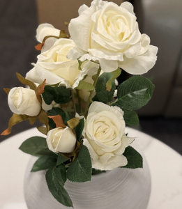 Fandongew11 Bouquet di Rose Artificiali, 12 Pezzi, Fiori Finti Realistici in Seta per Decorazioni Casa e Matrimonio - Product Image 3