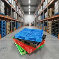 Palette en plastique robuste pour transport industriel, 1200 x 800 mm, 1200 x 1000 mm, fourniture pour entrepôt
