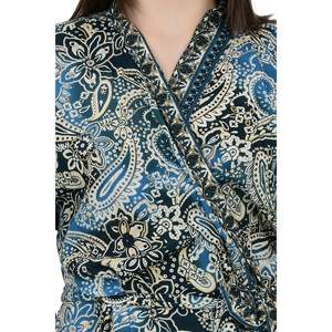 Kimono de Seda con Estampado Floral, Bata Larga, Traje de Baño, Ropa de Playa - Product Image 2
