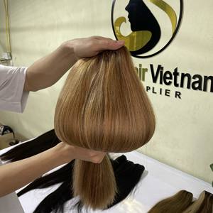 Extensiones de cabello humano 100% brasileño, nuevo diseño, precio al por mayor, alta calidad, Color marrón liso, mechones de pelo - Product Image 5