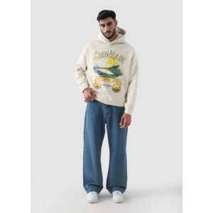 Sudadera con Capucha Eden Hecha de Felpa Francesa 100% Algodón, Estampada con Técnicas de Bordado, Diseño Sólido en Tallas XS-6XL - Product Image 1