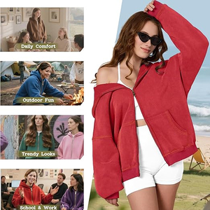 เสื้อฮู้ดมีซิปสีแอซิดสำหรับผู้ชายเสื้อใส่เล่นยิมโอเวอร์ไซส์แบบมีซิปรูดติดโลโก้ได้ตามต้องการ - Product Image 4