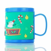Tasses à café promotionnelles en PVC 2026 personnalisées avec logo imprimé, résistantes à la chaleur, souvenirs, objets de collection, mugs à eau à motif de dessin animé
